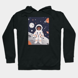 Little Astronaut Boy in Space Hoodie